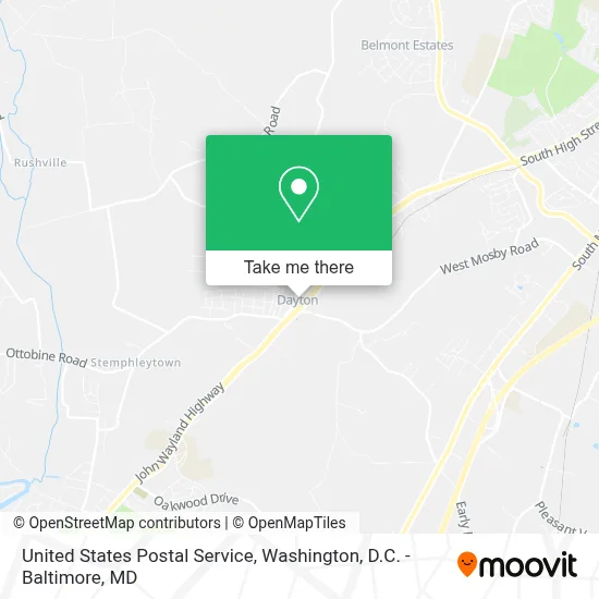 United States Postal Service map
