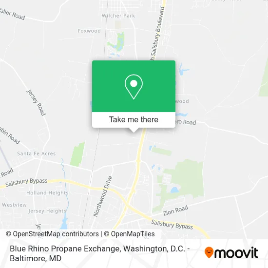 Blue Rhino Propane Exchange map