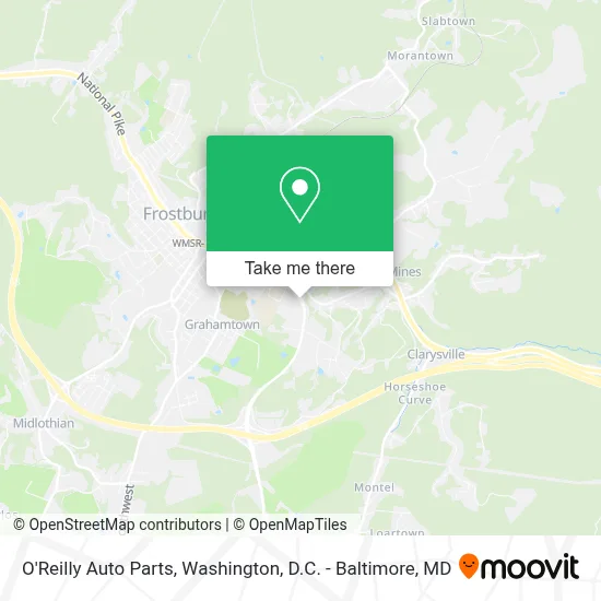 O'Reilly Auto Parts map