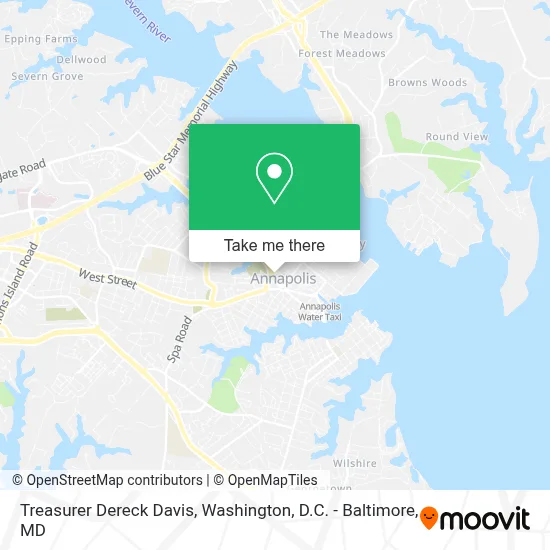Treasurer Dereck Davis map