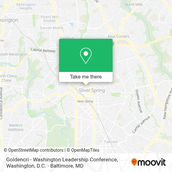 Goldencri - Washington Leadership Conference map