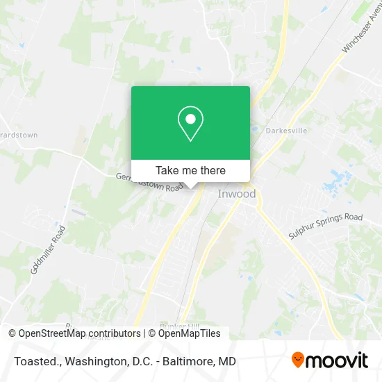 Toasted. map