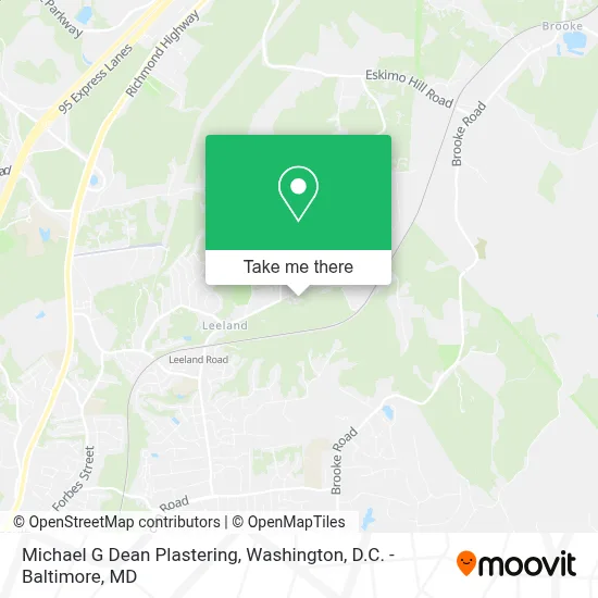 Michael G Dean Plastering map