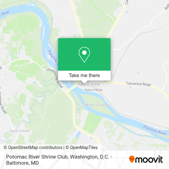 Potomac River Shrine Club map