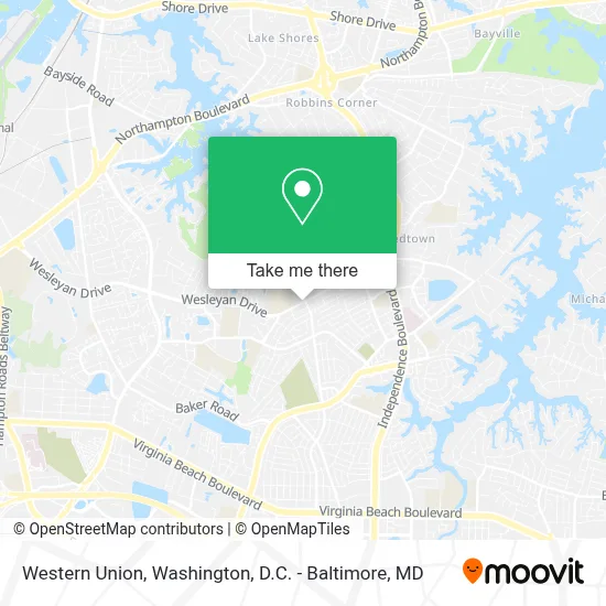 Western Union map