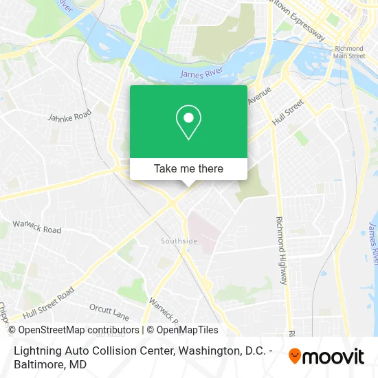 Lightning Auto Collision Center map