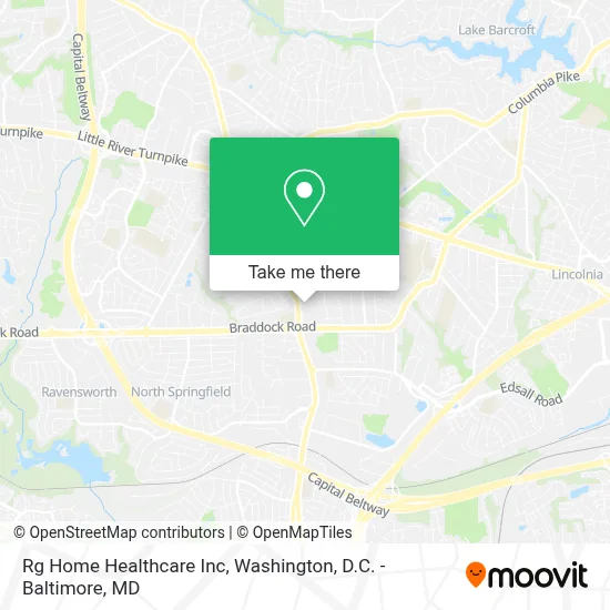 Rg Home Healthcare Inc map