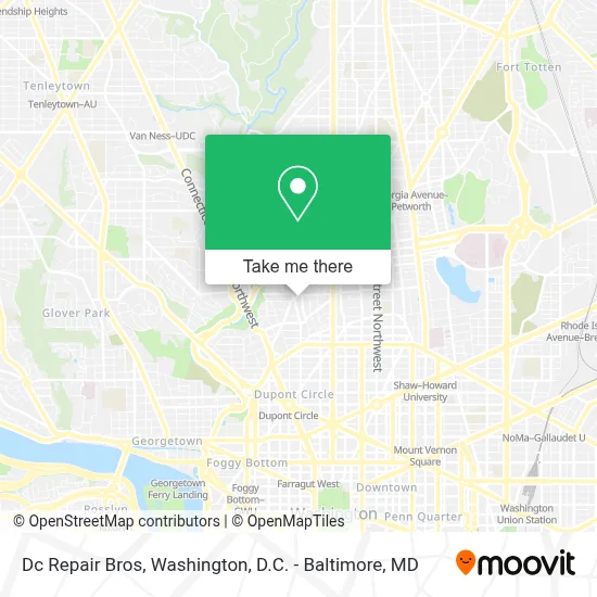 Dc Repair Bros map