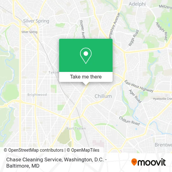 Chase Cleaning Service map