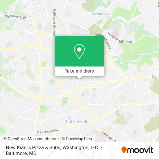 New Kiani's Pizza & Subs map