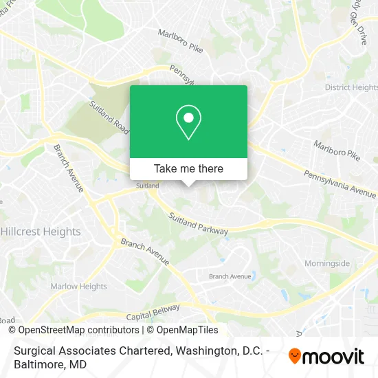 Surgical Associates Chartered map