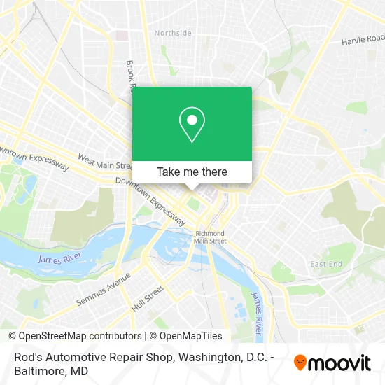 Rod's Automotive Repair Shop map