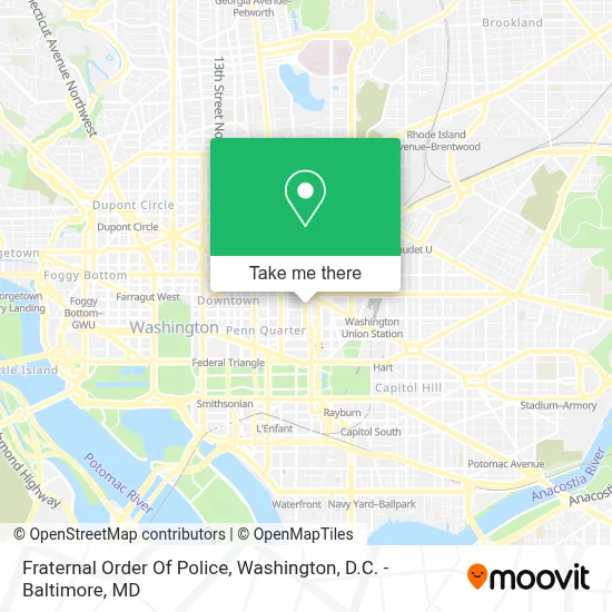 Fraternal Order Of Police map