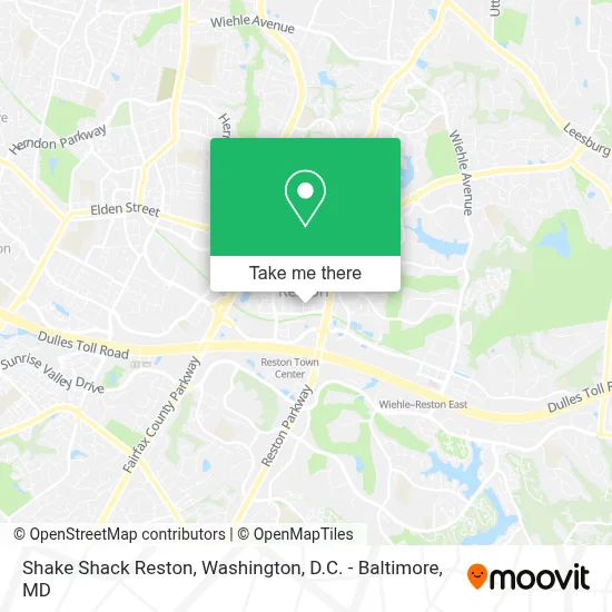 Shake Shack Reston map