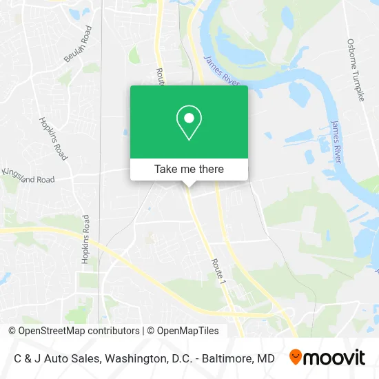 C & J Auto Sales map
