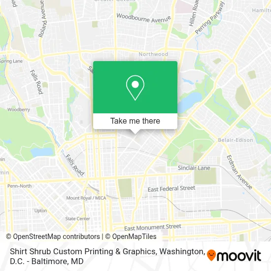 Shirt Shrub Custom Printing & Graphics map