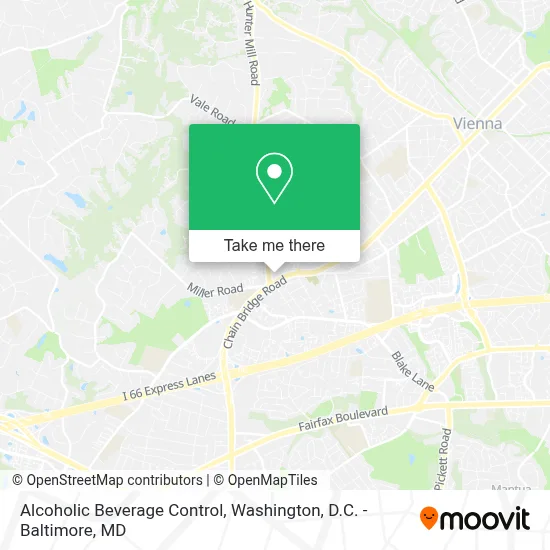 Alcoholic Beverage Control map
