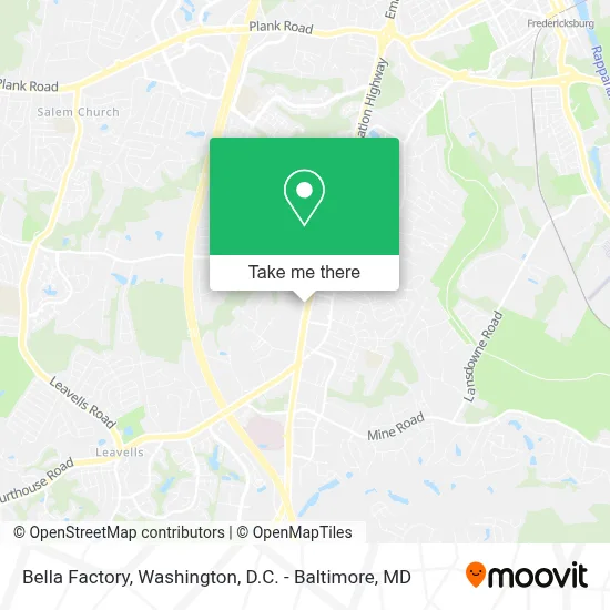 Bella Factory map