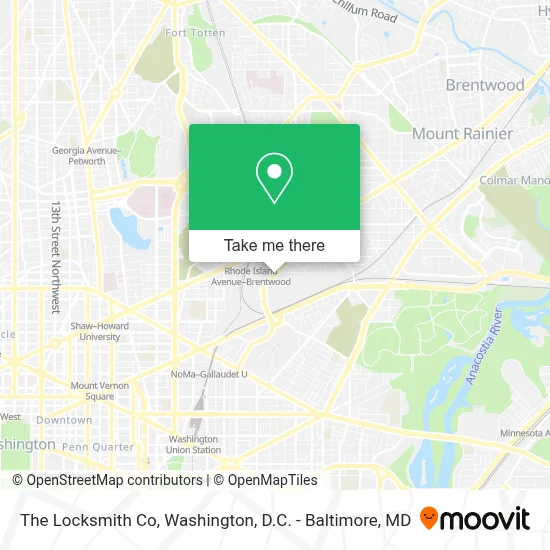 The Locksmith Co map
