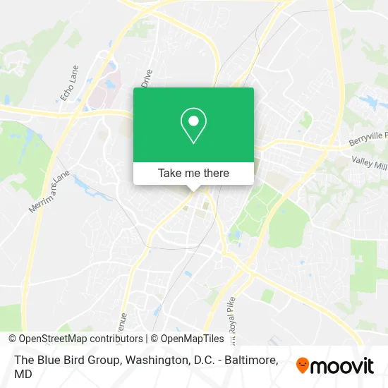 The Blue Bird Group map