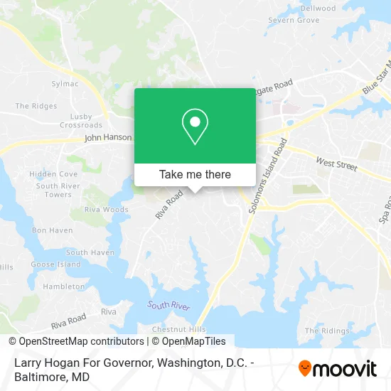 Larry Hogan For Governor map