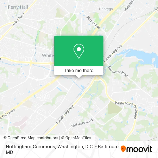 Nottingham Commons map