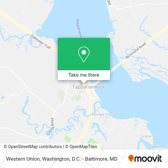 Western Union map