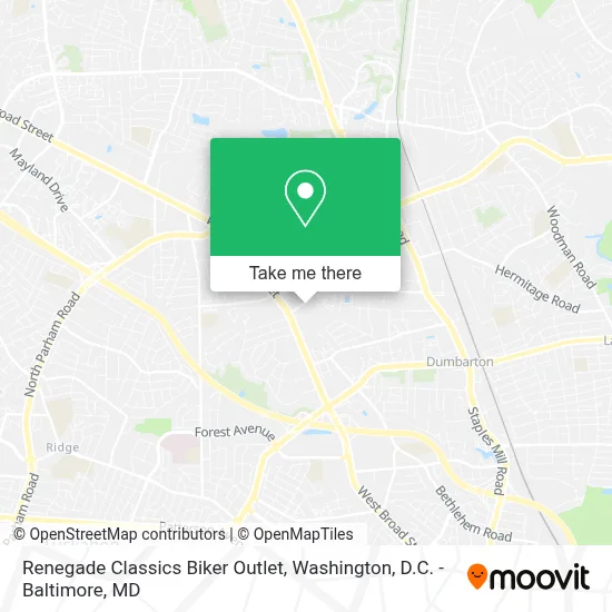 Renegade Classics Biker Outlet map