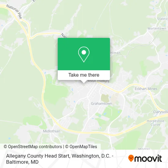 Allegany County Head Start map