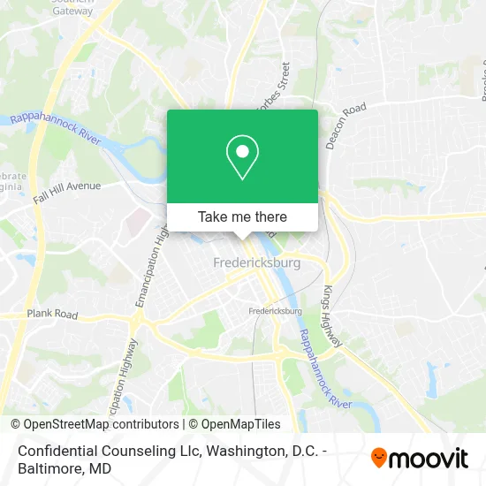 Confidential Counseling Llc map