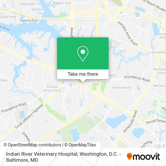 Indian River Veterinary Hospital map
