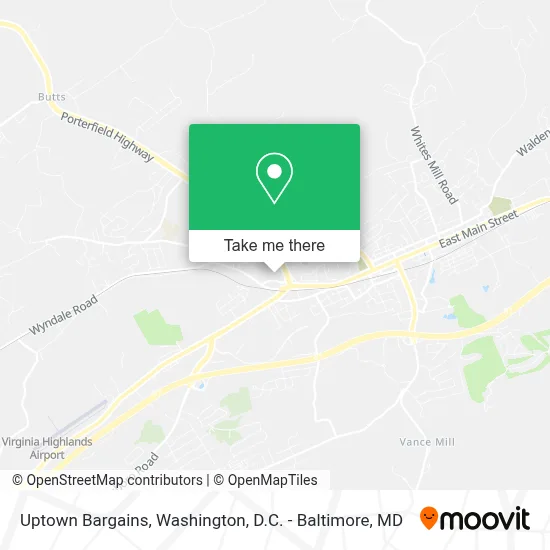Uptown Bargains map