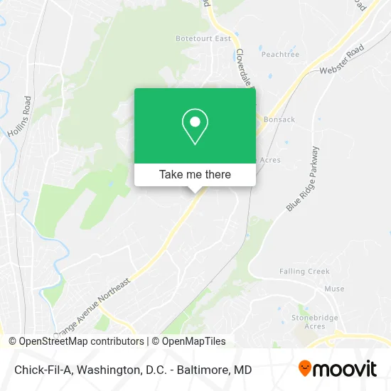 Chick-Fil-A map