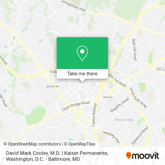 David Mark Cooley, M.D. | Kaiser Permanente map