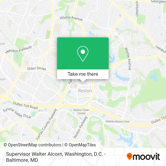 Supervisor Walter Alcorn map