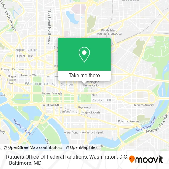 Rutgers Office Of Federal Relations map