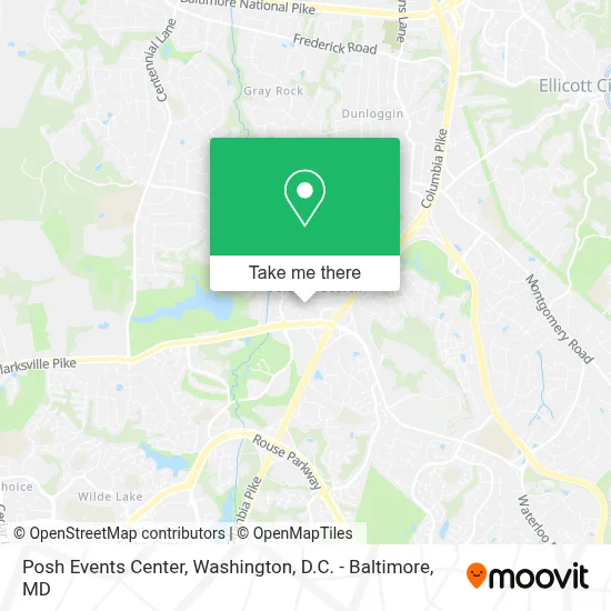 Posh Events Center map