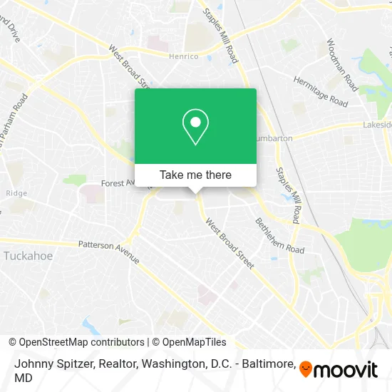 Johnny Spitzer, Realtor map