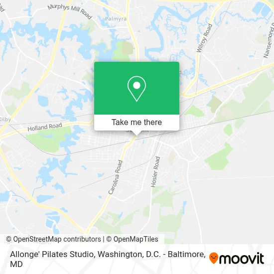 Allonge' Pilates Studio map