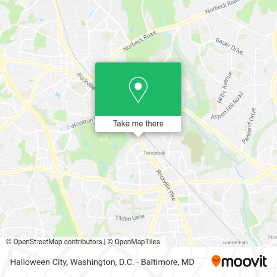 Halloween City map