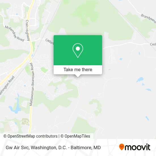 Gw Air Svc map