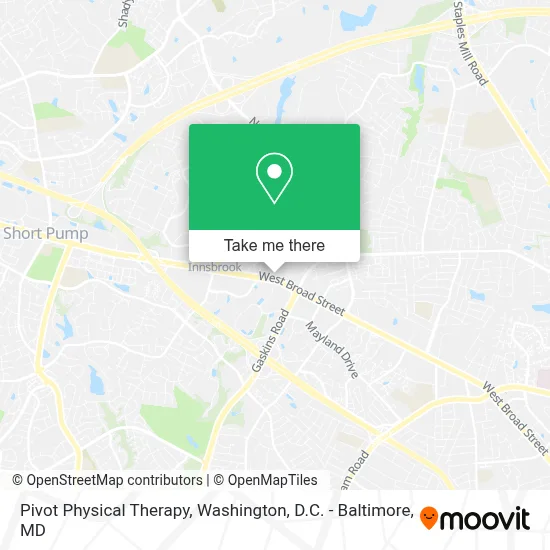 Pivot Physical Therapy map