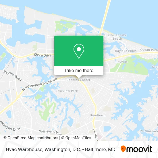 Hvac Warehouse map