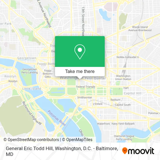 General Eric Todd Hill map