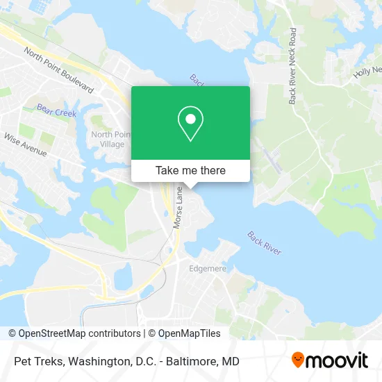 Pet Treks map