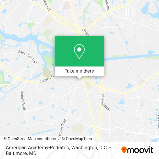 American Academy-Pediatric map