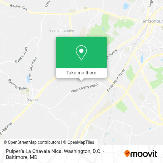 Pulpería La Chavala Nica map