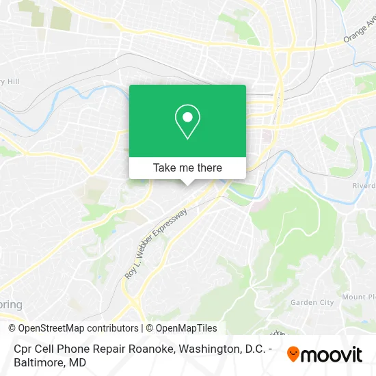 Cpr Cell Phone Repair Roanoke map