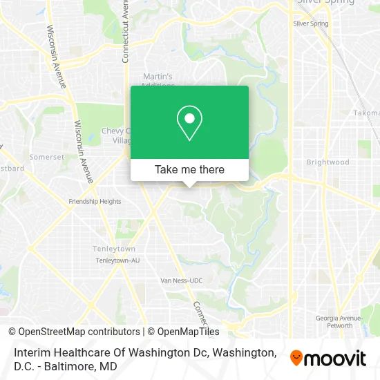 Interim Healthcare Of Washington Dc map