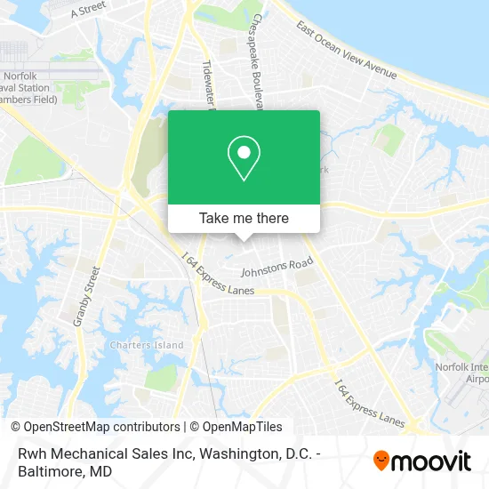 Rwh Mechanical Sales Inc map